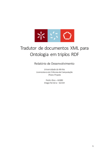 Tradutor de documentos XML para Ontologia em triplos RDF