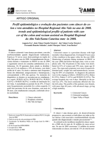 Perfil epidemiológico e evolução dos pacientes com câncer do co