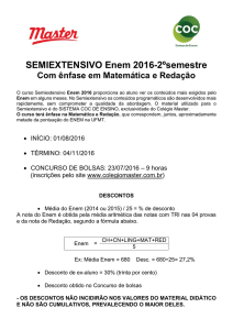 SEMIEXTENSIVO Enem 2016-2ºsemestre