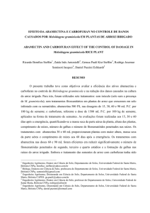 EFEITO DA ABAMECTINA E CARBOFURAN NO CONTROLE DE