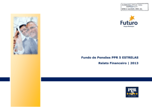 Fundo de Pensões PPR 5 ESTRELAS Relato Financeiro | 2013