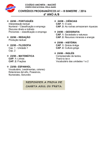 6º ano - a1 2º bimestre 2016