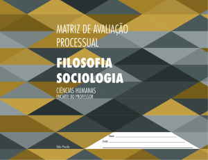 filosofia sociologia - Diretoria de Ensino