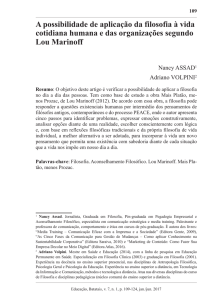 A possibilidade de aplicação da filosofia à vida cotidiana humana e