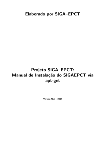 SIGAEPCT - Manual de Instalação via APT-GET