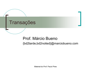 Transações - Marcio Bueno