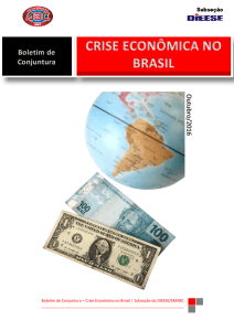 Boletim de Conjuntura CRISE ECONÔMICA NO BRASIL