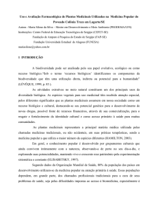 Uso e Avaliação Farmacológica de Plantas Medicinais