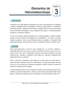 Elementos de Hidrometeorologia