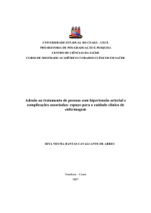 Adesão ao tratamento de pessoas com hipertensão arterial e
