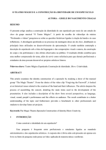 O TEATRO MÁGICO E A CONSTRUÇÃO DA