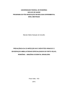 prevalência da co-infecção hiv e hepatites virais - pgbioexp