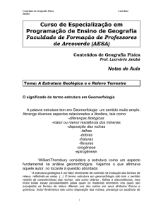 Geomorfologia Estrutural
