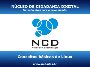 NÚCLEO DE CIDADANIA DIGITAL Conceitos básicos de Linux