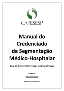 Manual do Credenciado da Segmentação Médico