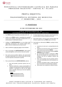 TRANSFERÊNCIA EXTERNA DE MEDICINA - 5º