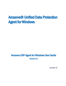 Arcserve UDP Agent for Windows User Guide