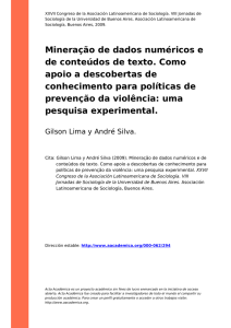 Mineração de dados numéricos e de conteúdos