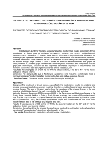 os efeitos do tratamento fisioterapêutico na biomecânica