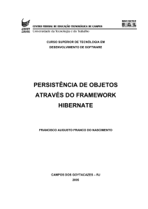 persistência de objetos através do framework hibernate