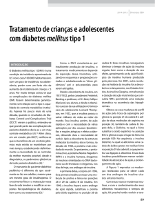 Tratamento de crianças e adolescentes com diabetes mellitustipo 1