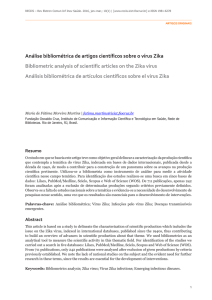 Análise bibliométrica de artigos científicos sobre o vírus Zika