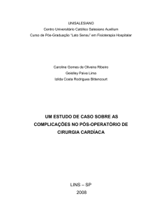 um estudo de caso sobre as complicações no pós