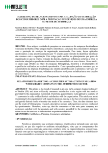 uma avaliação da satisfação dos consumidores com a prestação de