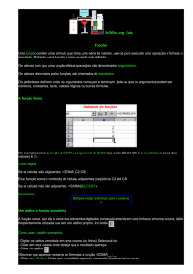 BrOffice.org Calc - Funções