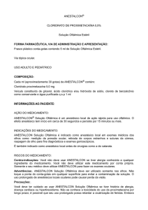 ANESTALCON® CLORIDRATO DE PROXIMETACAÍNA 0,5