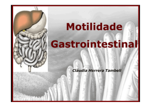 Motilidade gastrointestinal - Portal FOP