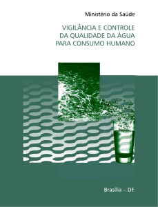 Vigilância e controle da qualidade da água para consumo