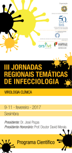 iii jornadas regionais temáticas de infecciologia