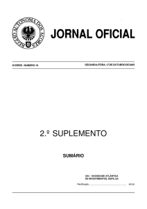2.º suplemento - Governo dos Açores