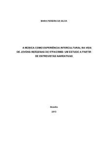a música como experiência intercultural na vida de jovens