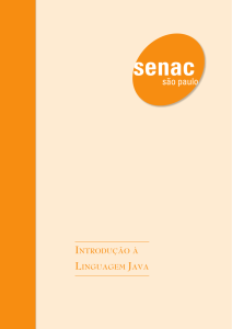 IntROdUçãO À lIngUageM java