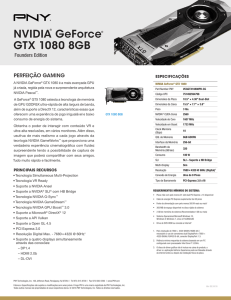 NVIDIA® GeForce® GTX 1080 8GB