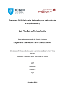 Conversor CC-CC elevador de tensão para aplicações de energy