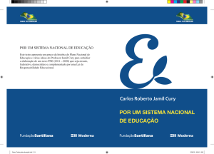 por um sistema nacional de educação