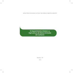 O Aquecimento Global e a Agricultura de Baixa Emissão de Carbono