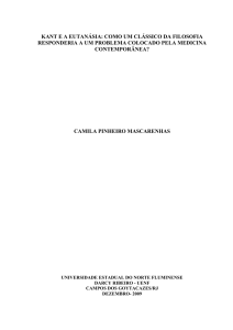 kant e a eutanásia: como um clássico da filosofia responderia a um