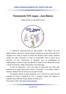 Treinamento T2Ti Jogos - Java Básico