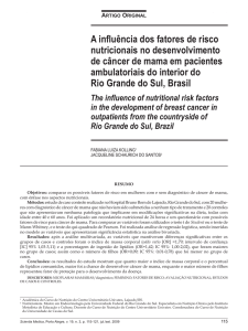 A influência dos fatores de risco nutricionais no desenvolvimento de