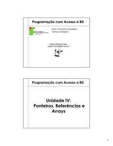 Ponteiros, Referências e Arrays em Java