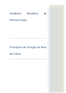 Academia Brasileira de Neurocirurgia Princípios de Cirurgia da