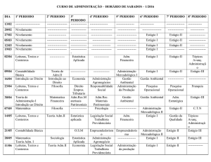 curso de administração – horário de sabados – 1/2016 dia 1º