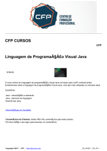 Linguagem de ProgramaÃ§Ã£o Visual Java