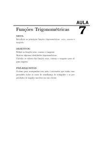 Funções Trigonométricas