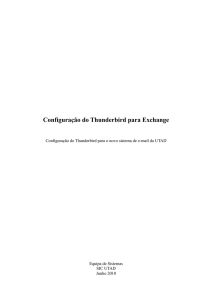 Configuração do Thunderbird para Exchange