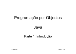 Programação por Objectos